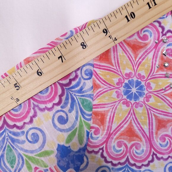 Alfred Dunner Top Medium Colorful Mandala Knit - Picture 8 of 10